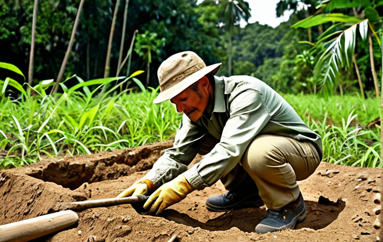 **

"An archaeologist, fully clothed in appropriate field attire (khaki pants, long-sleeved shirt, hat), carefully brushes dirt from a human skull at an archaeological dig site in the Brazilian Amazon. The skull shows signs of intentional cranial deformation. Lush rainforest background. Safe for work, appropriate content, perfect anatomy, natural proportions, professional, family-friendly, modest clothing, high quality."

**