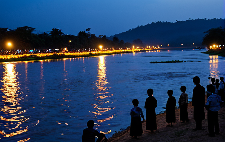태국 나가 불꽃 사건 - **

"A scientist in a laboratory setting analyzing water samples from the Mekong River. The lab is c...