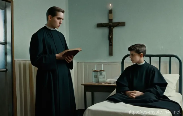 롤랜드 도 귀신 사건 - **Prompt:** A highly detailed, realistic illustration of a 13-year-old boy, Robbie Mannheim (Roland ...