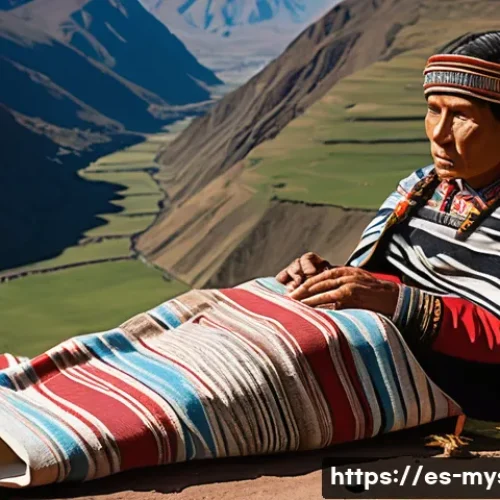 Home 32 페루 잉카 미라 실종 사건 - A detailed and respectful depiction of an Inca mummy preserved in traditional fine textiles, careful...